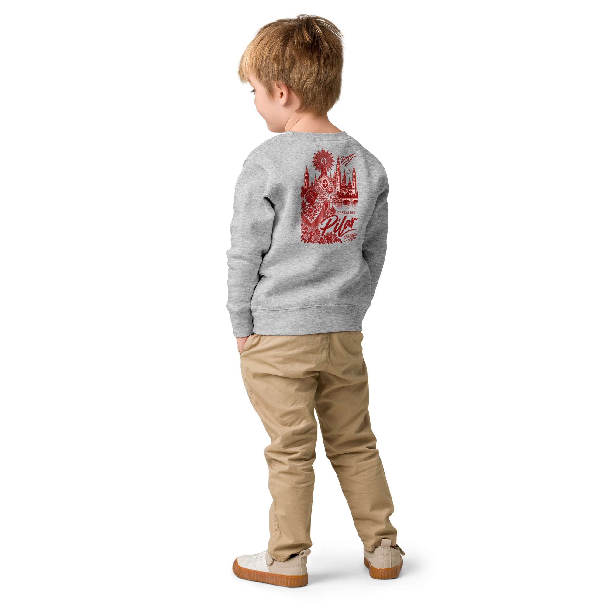 Sudadera de cuello redondo para niño