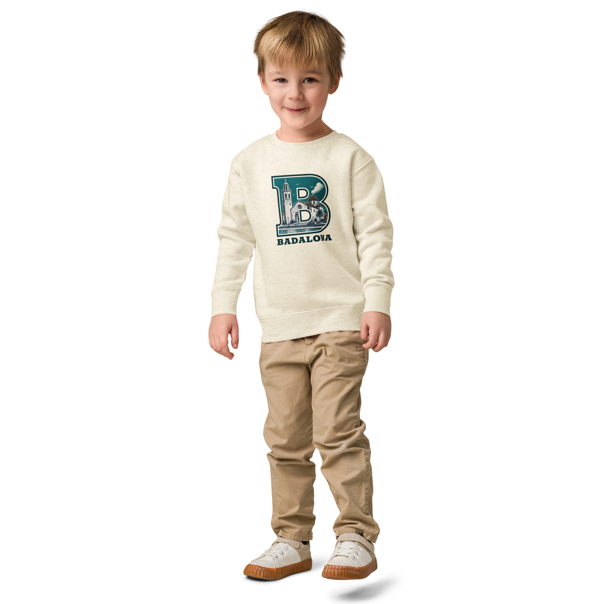 Sudadera de cuello redondo para niño