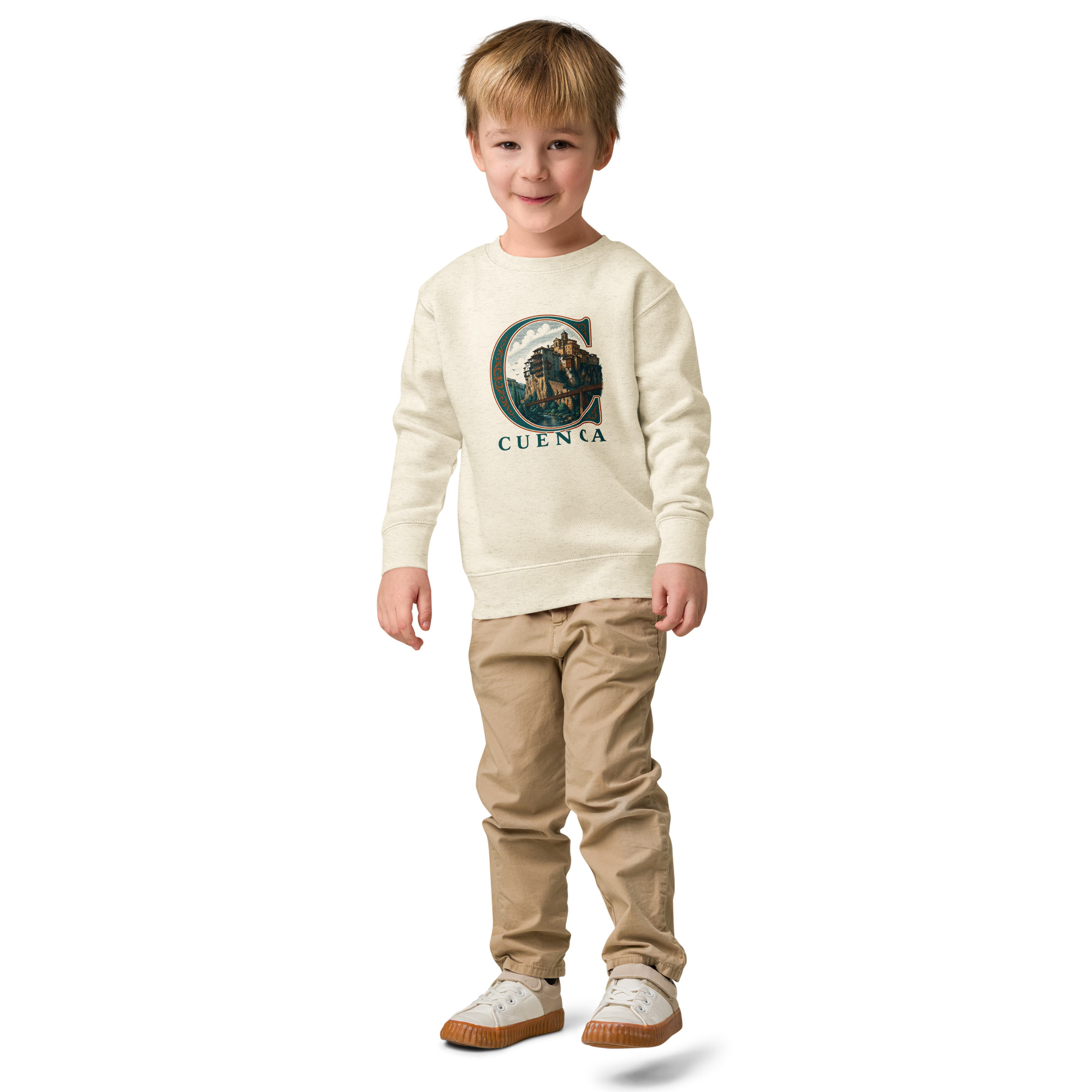Sudadera de cuello redondo para niño