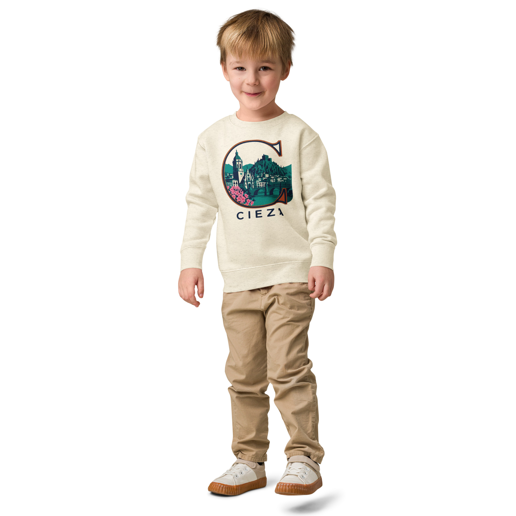 Sudadera de cuello redondo para niño