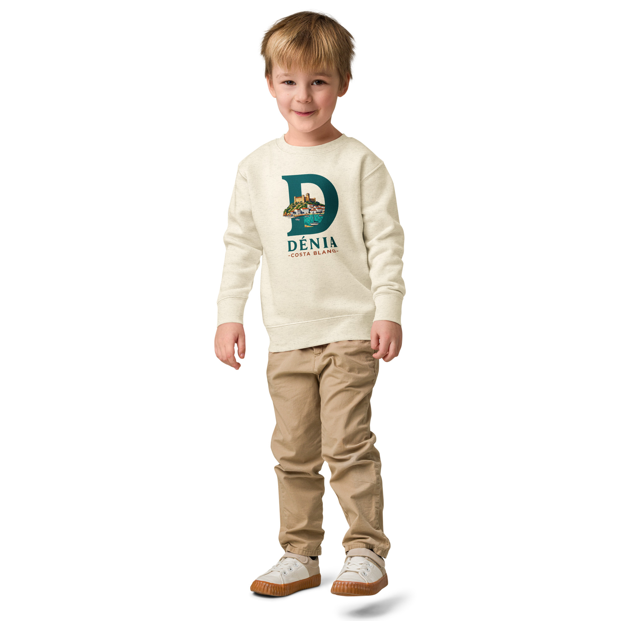 Sudadera de cuello redondo para niño