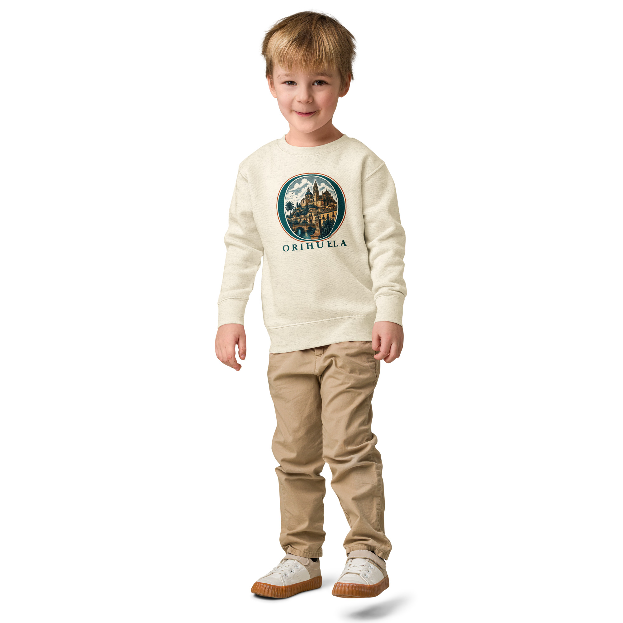 Sudadera de cuello redondo para niño