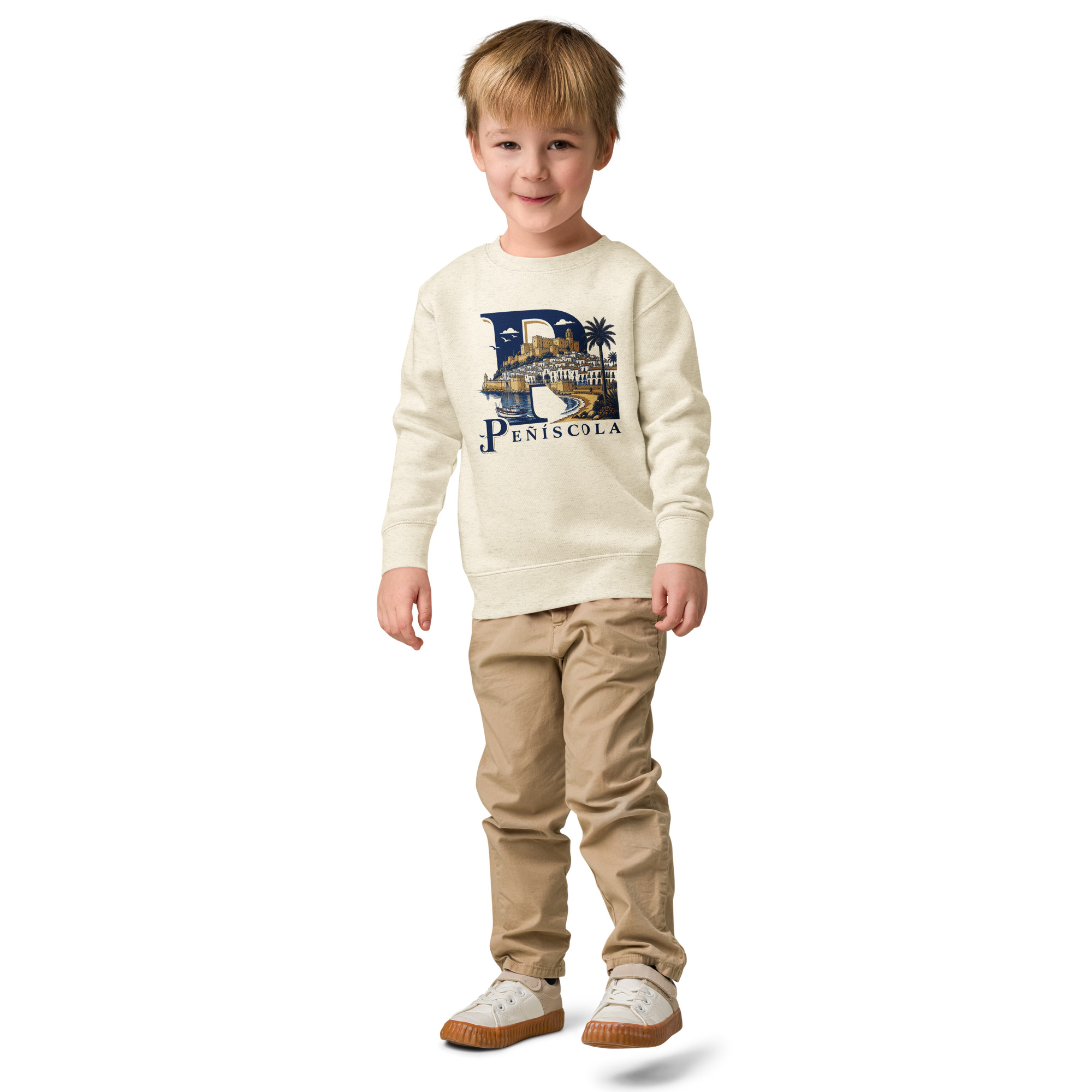 Sudadera de cuello redondo para niño