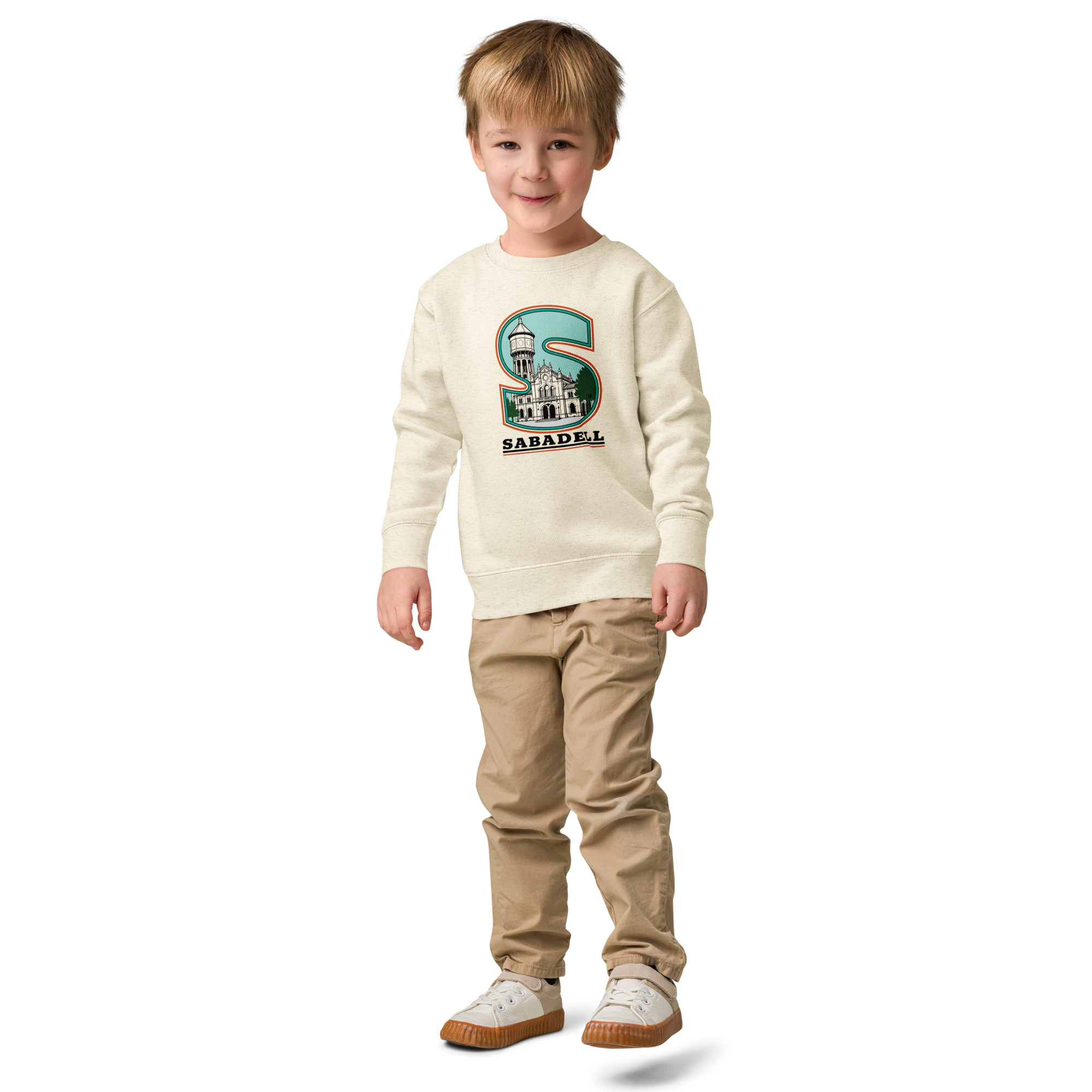 Sudadera de cuello redondo para niño