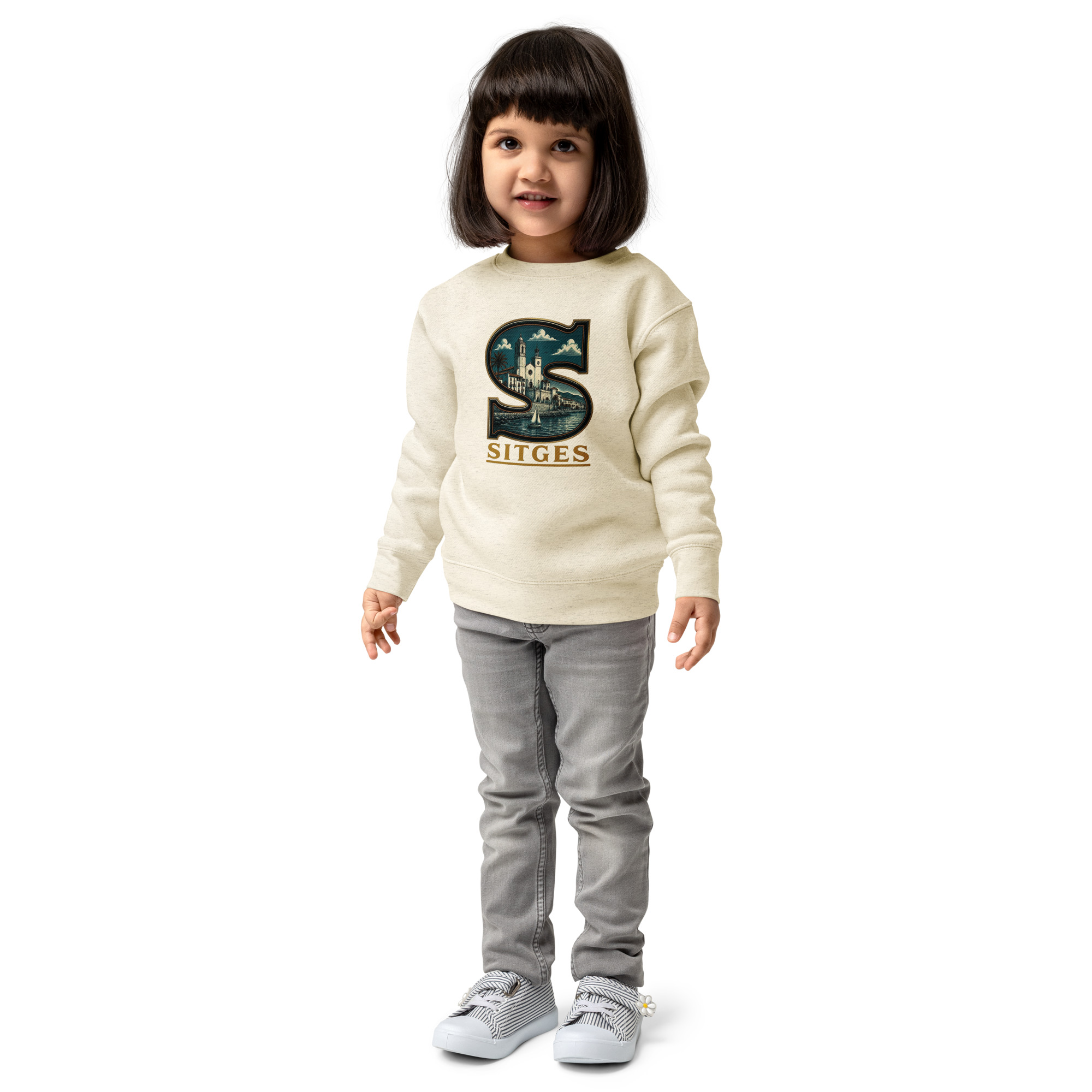 Sudadera de cuello redondo para niño
