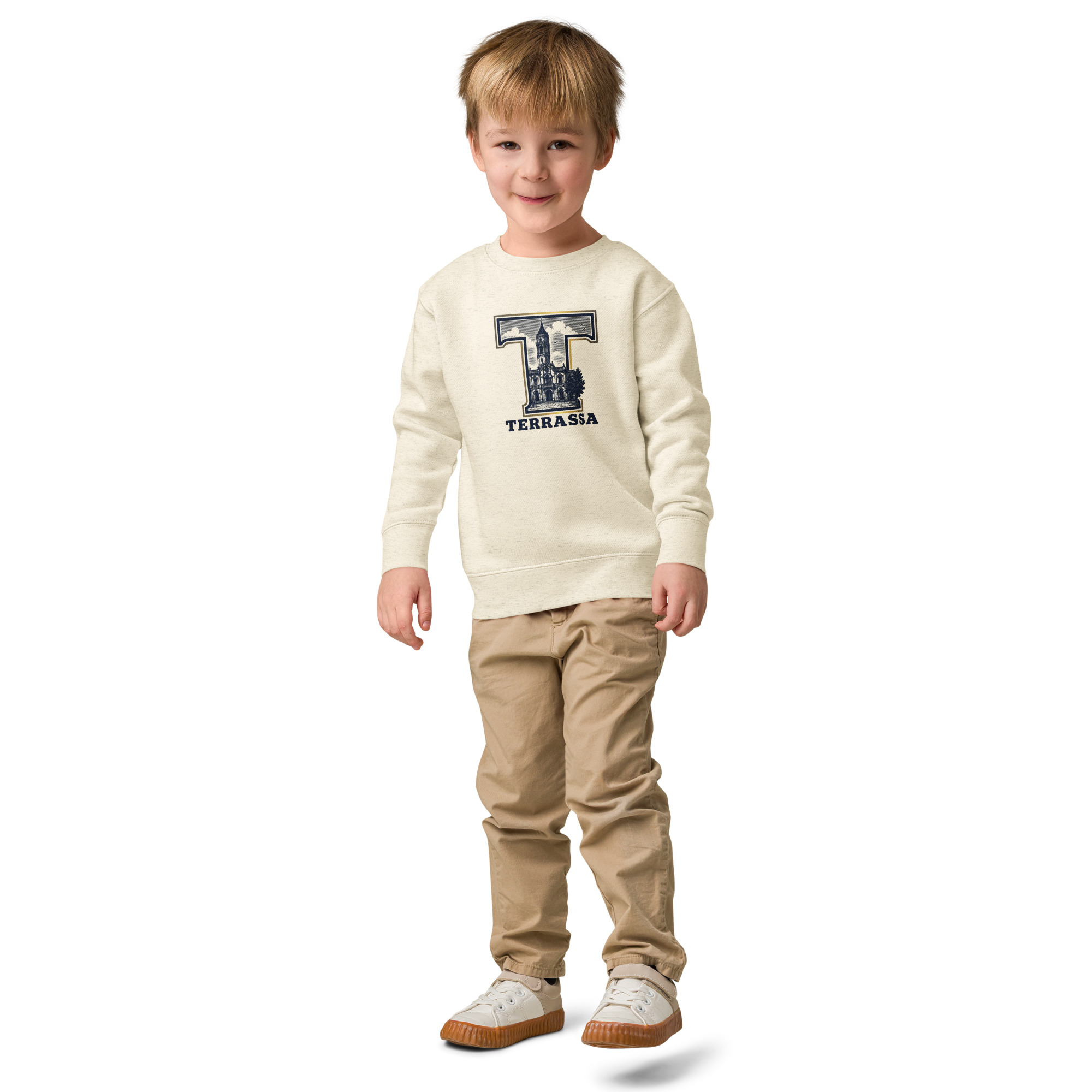Sudadera de cuello redondo para niño
