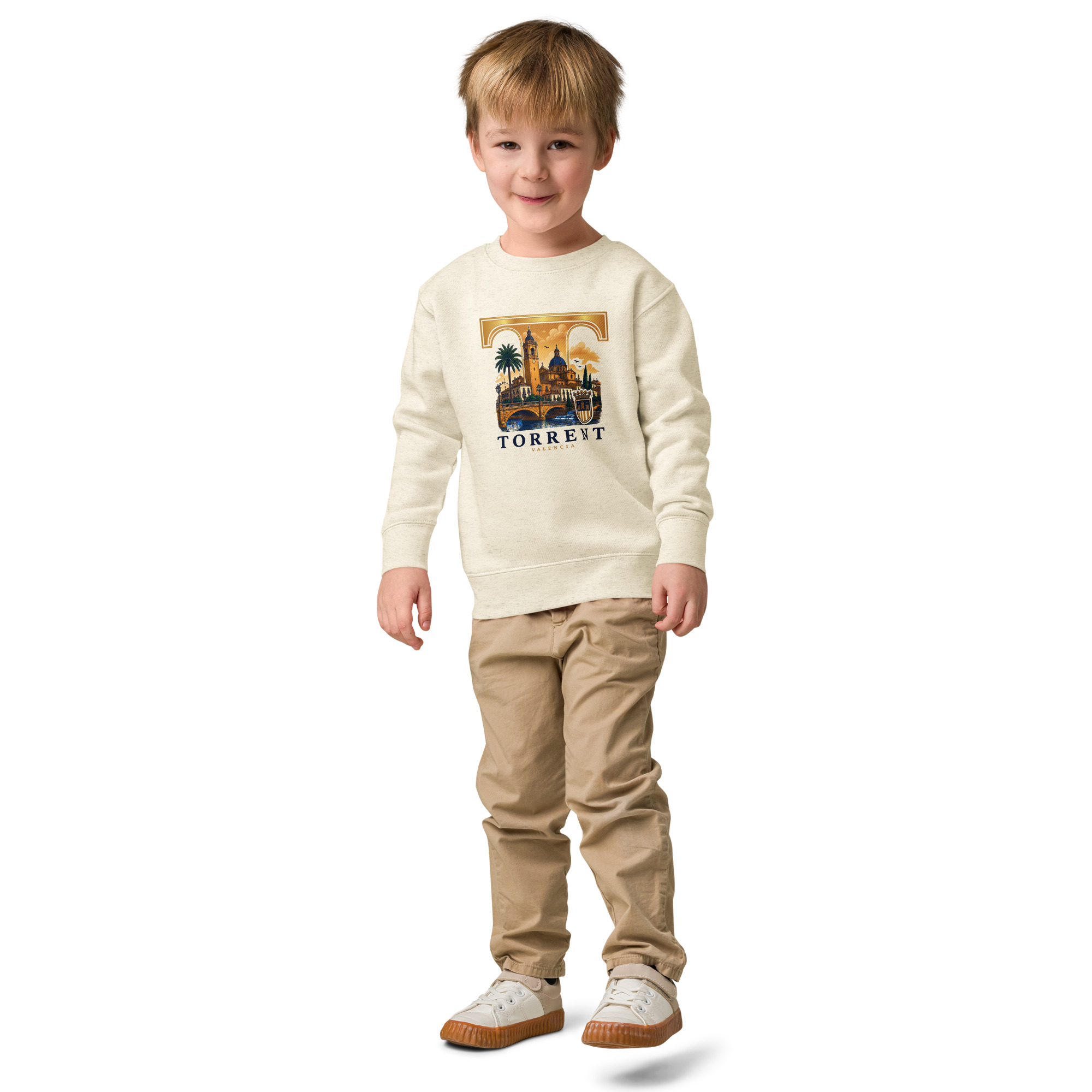 Sudadera de cuello redondo para niño