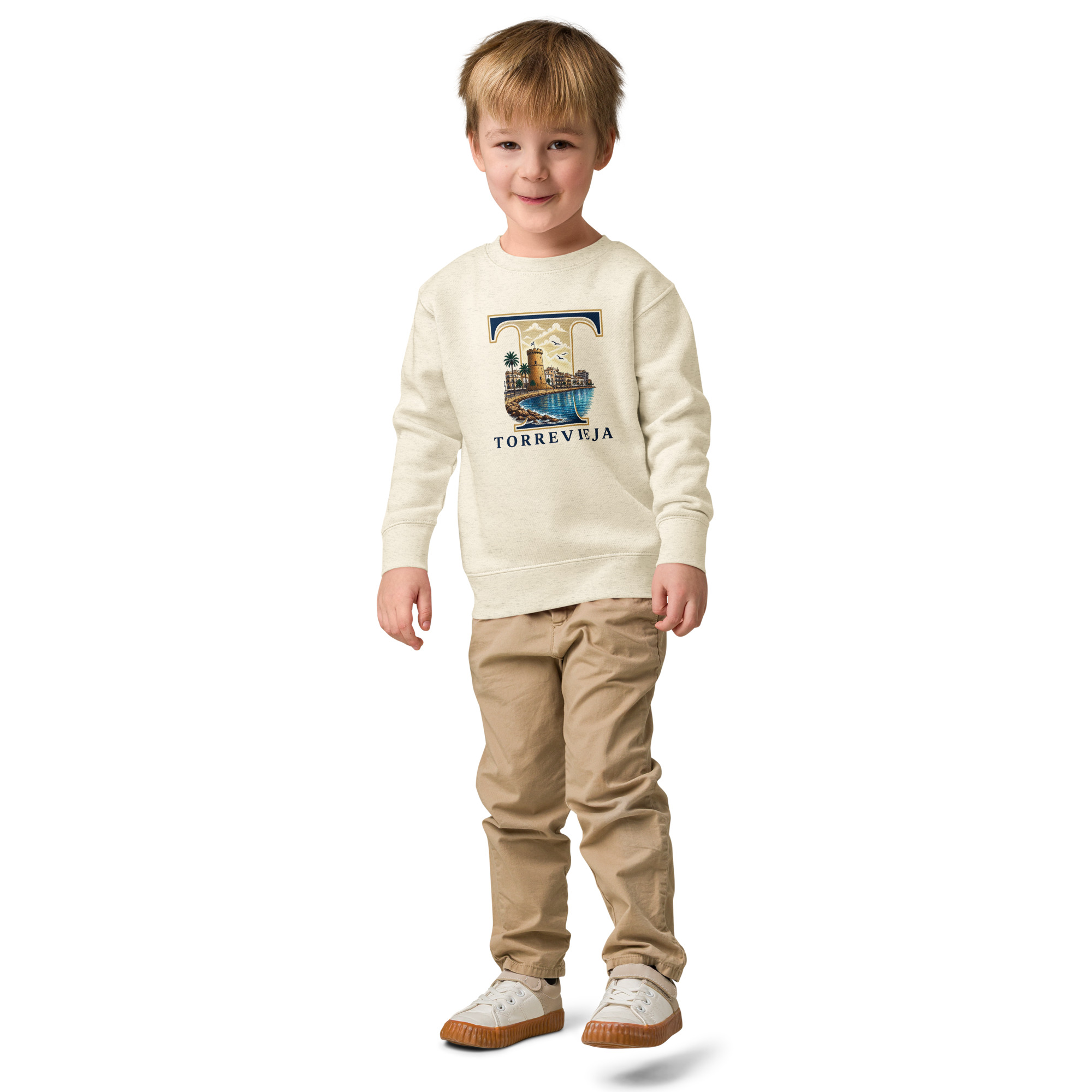 Sudadera de cuello redondo para niño