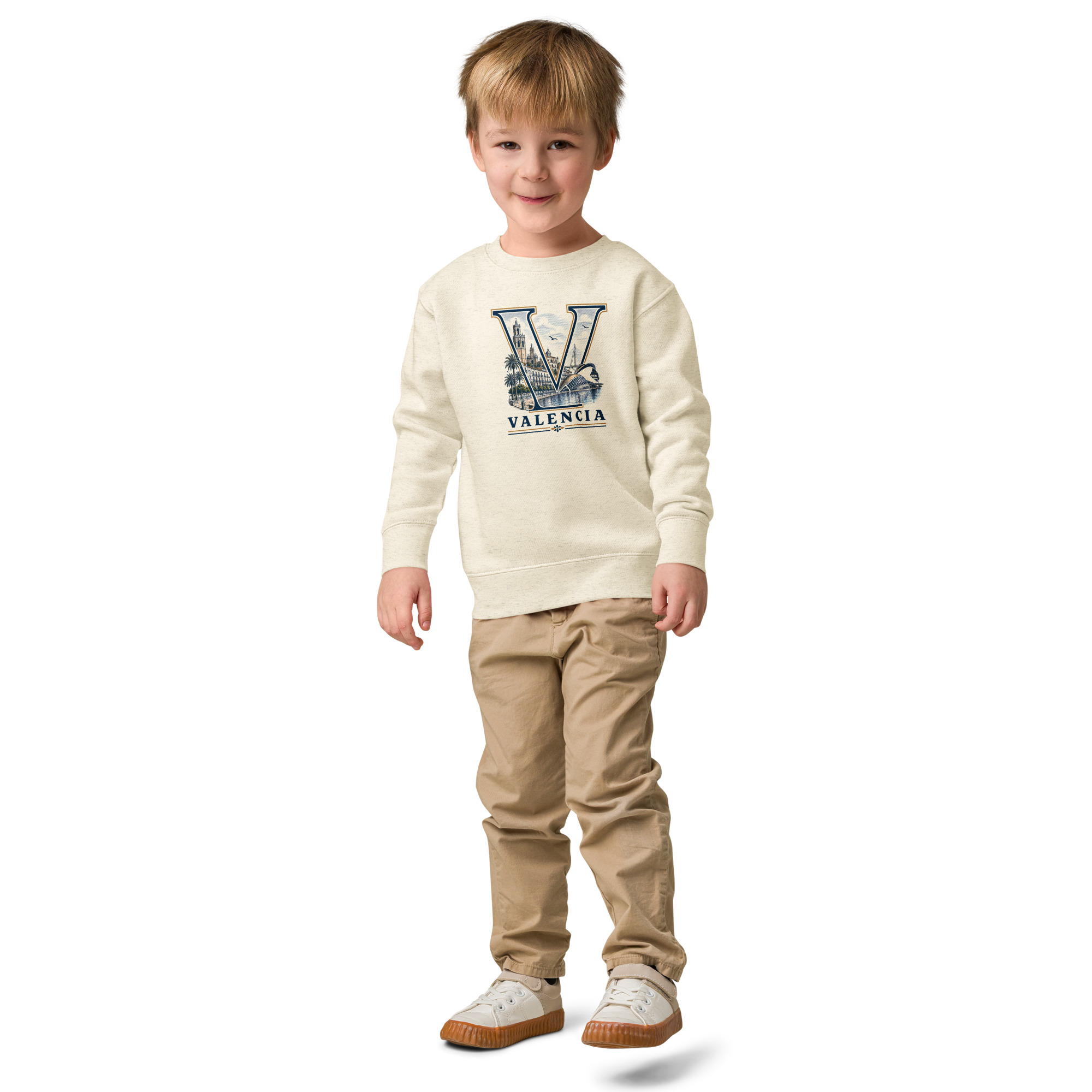 Sudadera de cuello redondo para niño