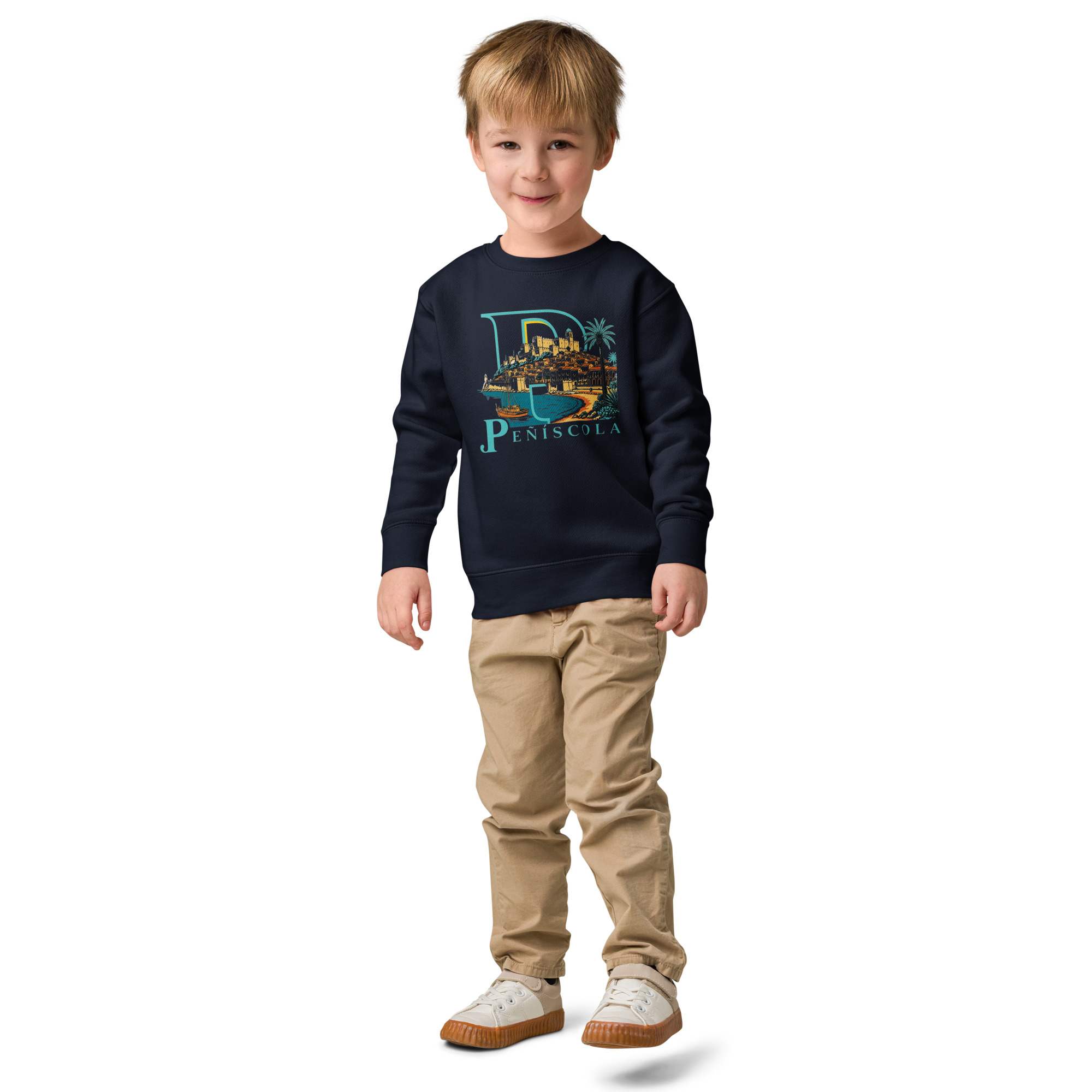 Sudadera de cuello redondo para niño