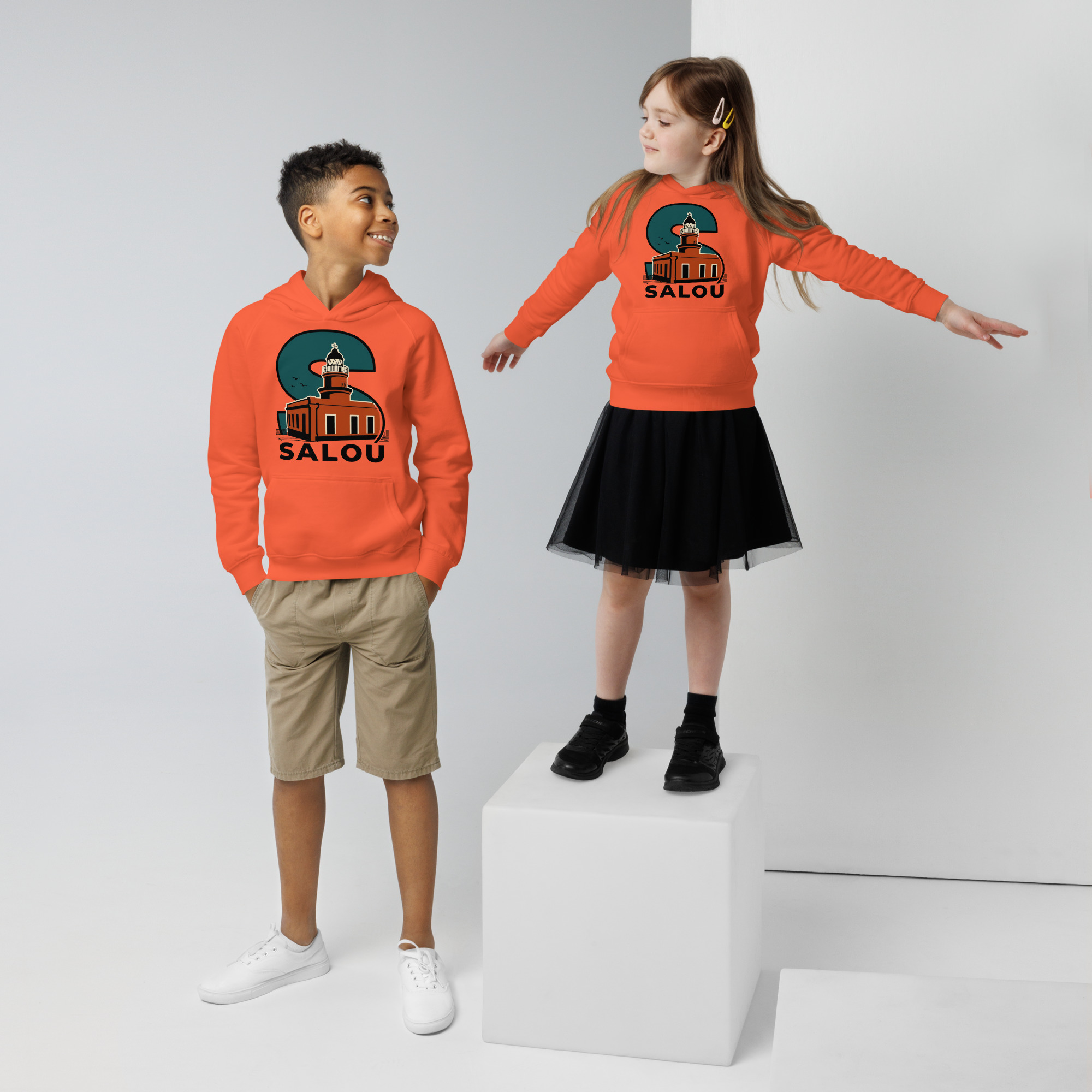 Sudadera con capucha eco niño