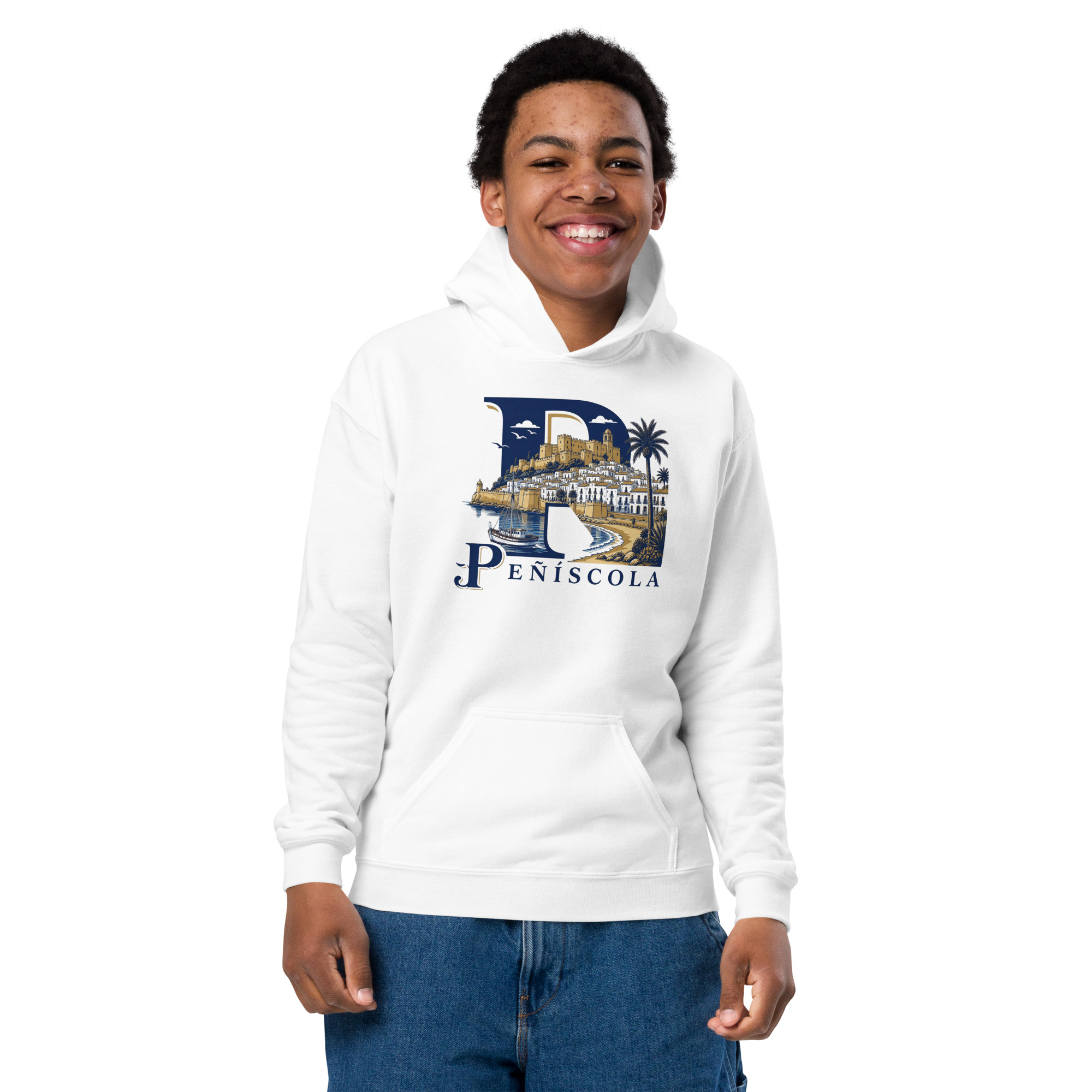 Sudadera gruesa con capucha para niño